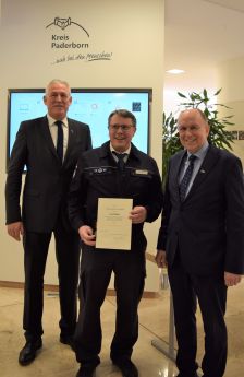 THW-Einsatzkräfte erhalten Bundesflutmedaille - Fluthilfe 2021 © Kreis Paderborn